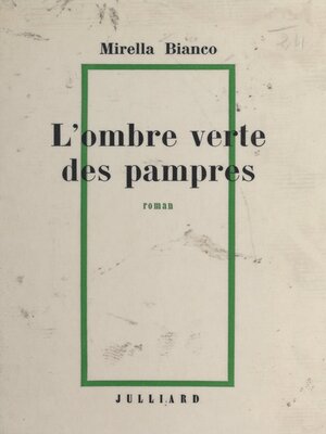 cover image of L'ombre verte des pampres